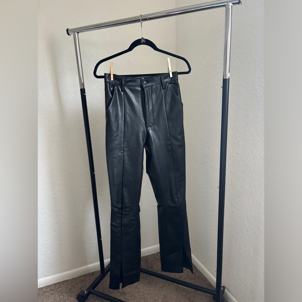 Abercrombie, skinny ultra high rise leather pants